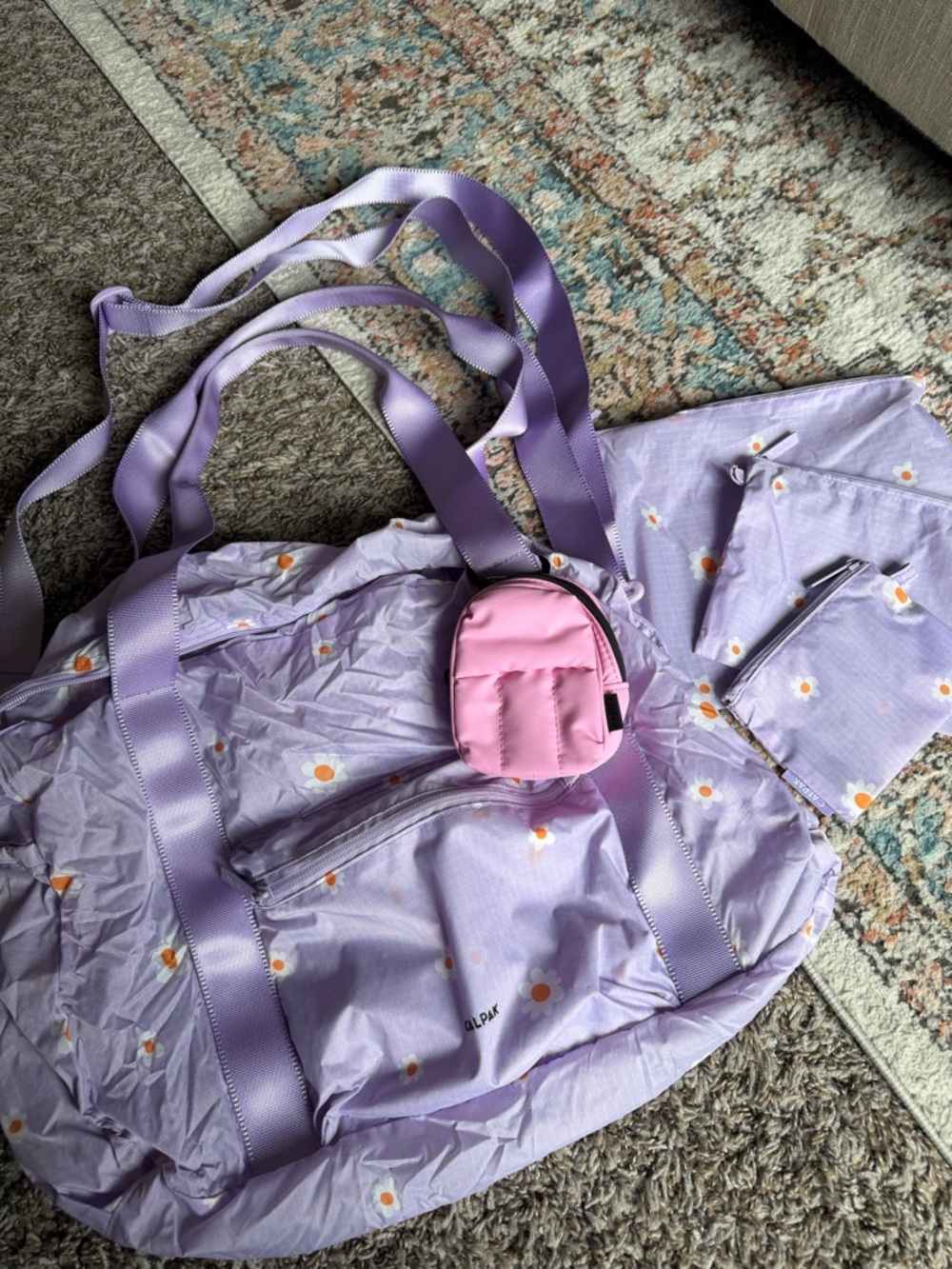 Calpak Compakt Duffle, Pouch Set, and Backpack Charm - bundle - Picture 4 of 14